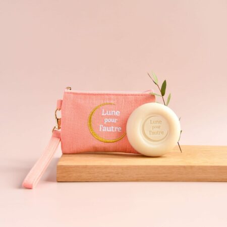Duo Pochette + Savon au lait d'ânesse