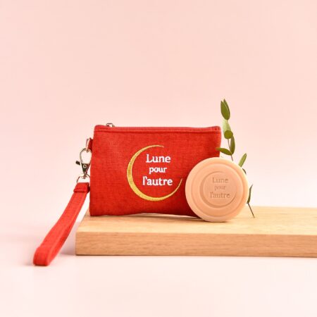 Pochette avec Intérieur Imperméable<span> - </span>Rouge Grenade